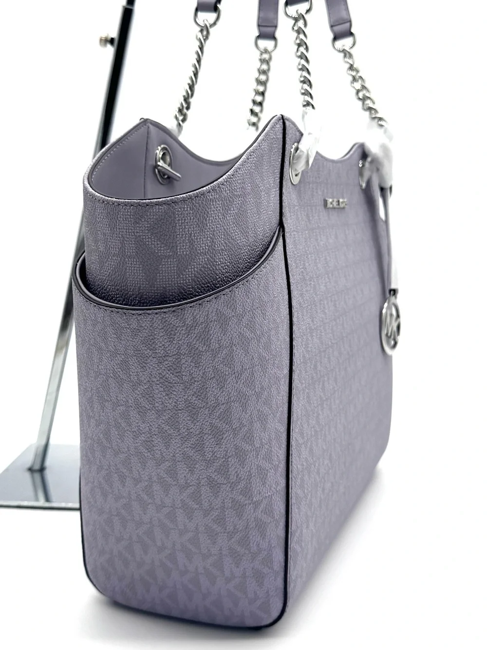 Michael Kors Jet Set Large Signature Logo Shoulder Bag - Lilac